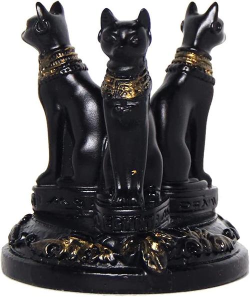 亚马逊跨境外贸埃及猫神小摆件树脂工艺品日式桌面装饰礼品猫神像
